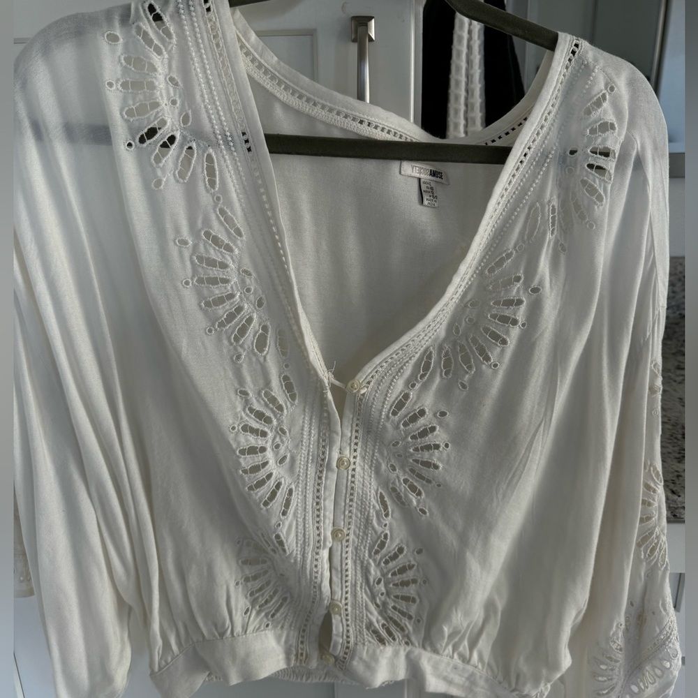 White Amuse Society blouse